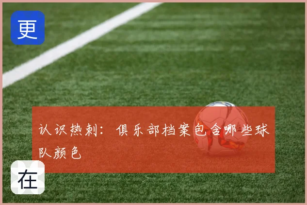 认识热刺:俱乐部档案包含哪些球队颜色